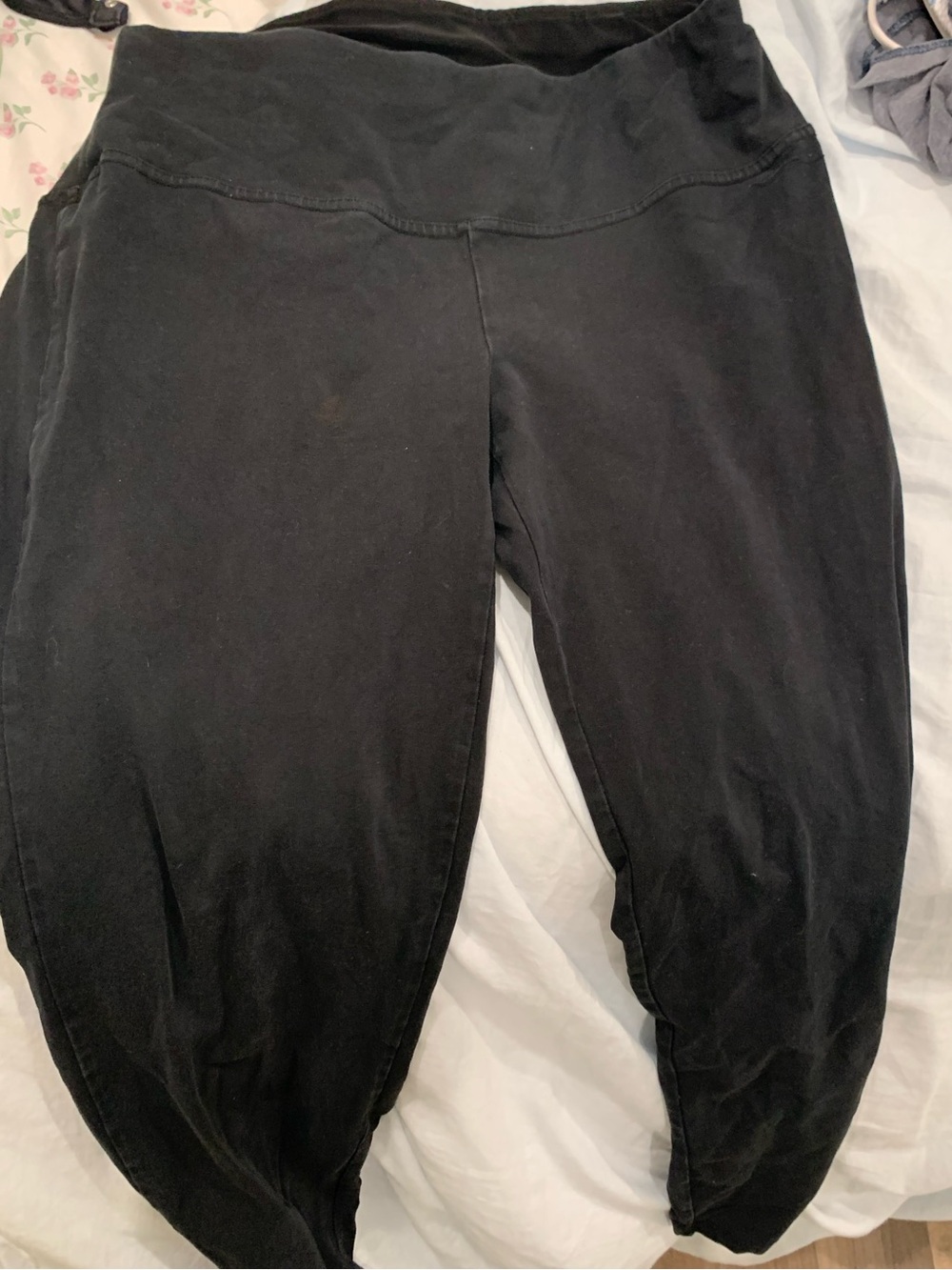 Peck & Peck Black Women’s Leggings with Wide Waistband
